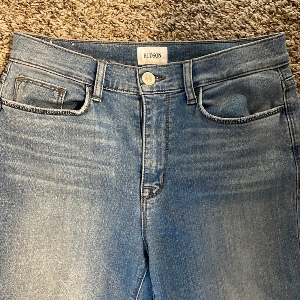 Hudson Blair High rise straight crop jeans